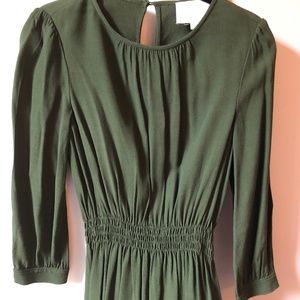 Kate Spade Green long sleeve dress